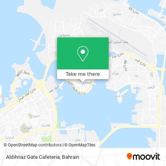 Aldihriaz Gate Cafeteria map