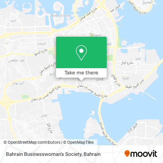 Bahrain Businesswoman's Society map