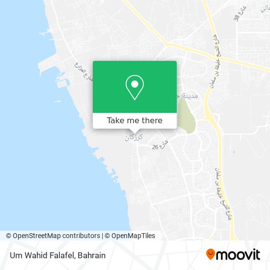 Um Wahid Falafel map