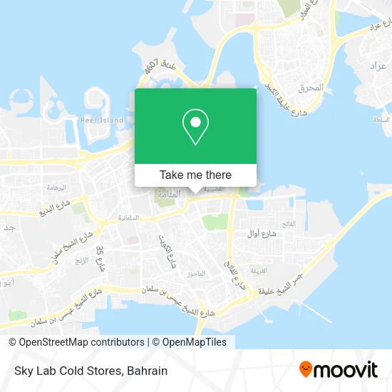 Sky Lab Cold Stores map