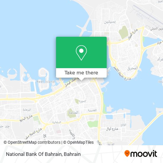 National Bank Of Bahrain map