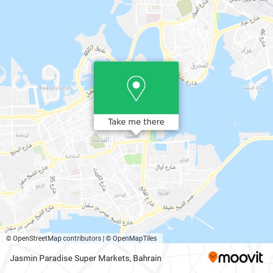 Jasmin Paradise Super Markets map