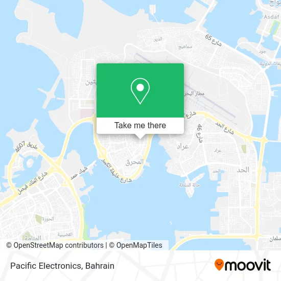 Pacific Electronics map
