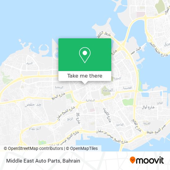 Middle East Auto Parts map