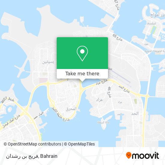فريج بن رشدان map