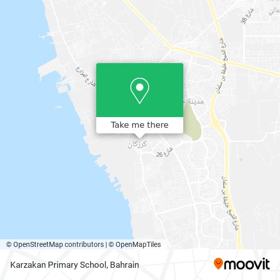 Karzakan Primary School map