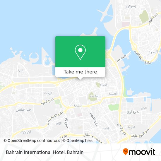 Bahrain International Hotel map