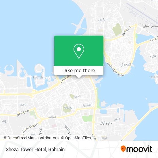 Sheza Tower Hotel map
