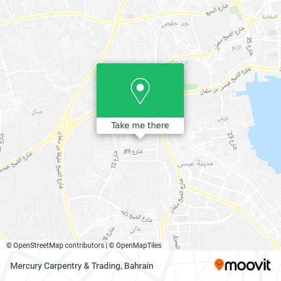 Mercury Carpentry & Trading map