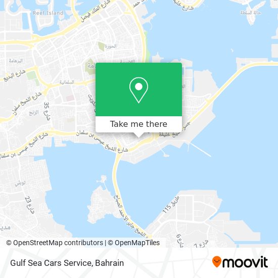 Gulf Sea Cars Service map