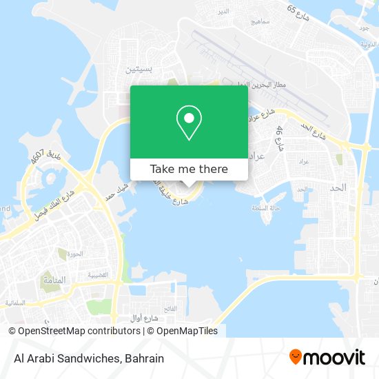 Al Arabi Sandwiches map