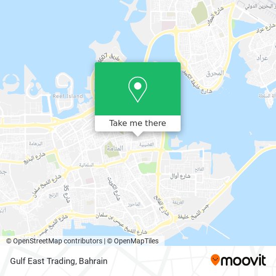 Gulf East Trading map