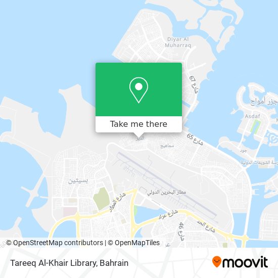 Tareeq Al-Khair Library map