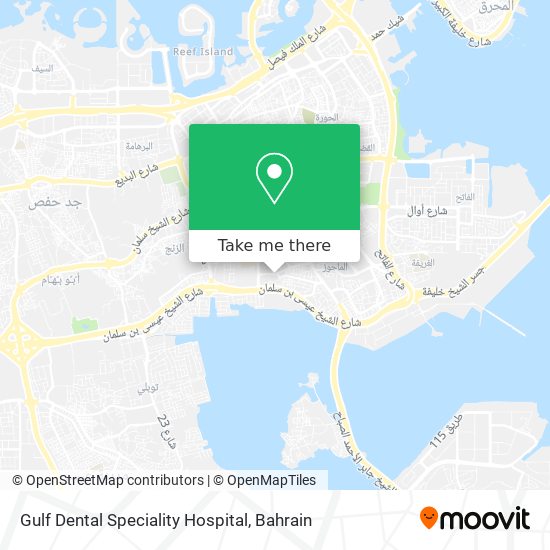 Gulf Dental Speciality Hospital map