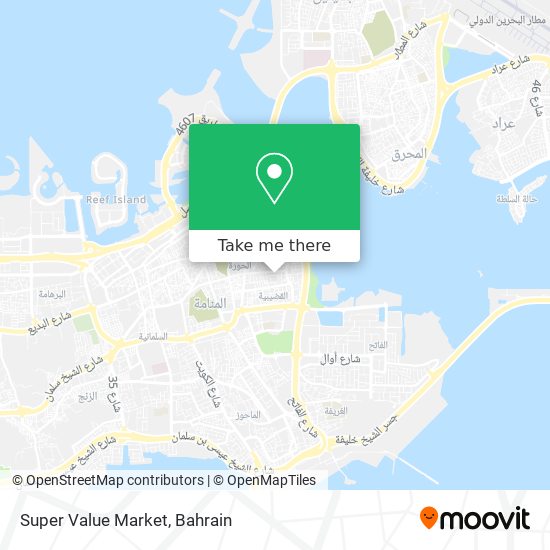 Super Value Market map