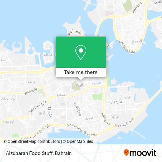 Alzubarah Food Stuff map