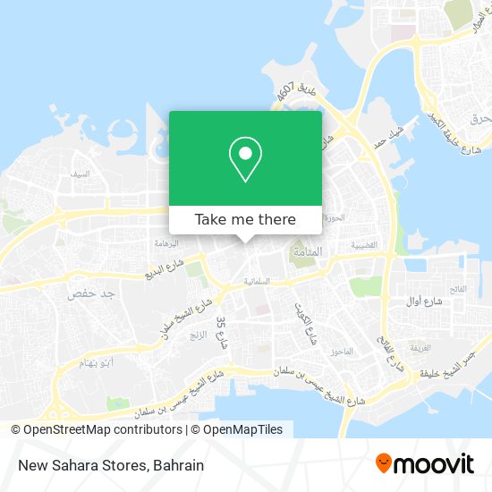 New Sahara Stores map