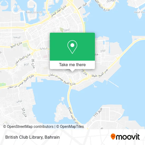 British Club Library map