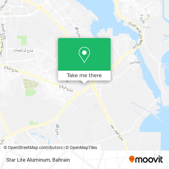 Star Lite Aluminum map