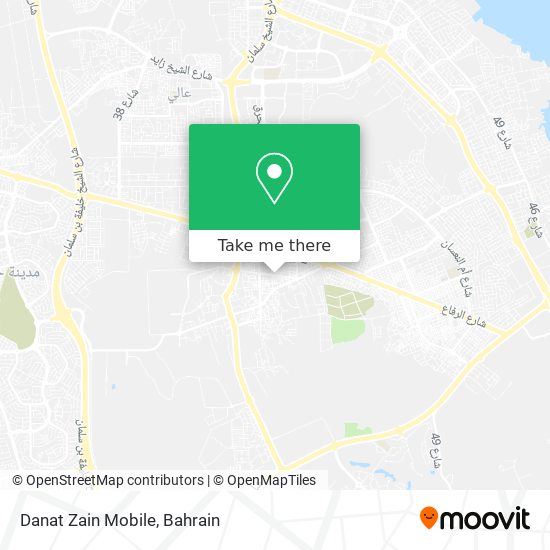 Danat Zain Mobile map