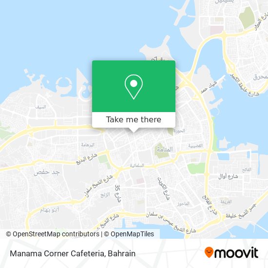 Manama Corner Cafeteria map