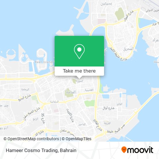 Hameer Cosmo Trading map