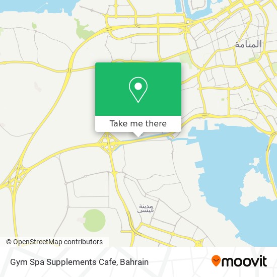 Gym Spa Supplements Cafe map