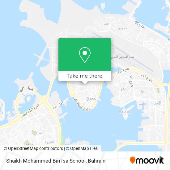 Shaikh Mohammed Bin Isa School map
