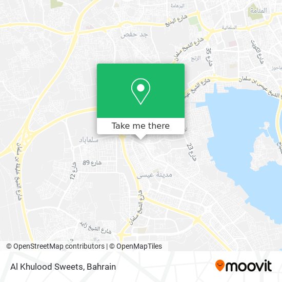 Al Khulood Sweets map