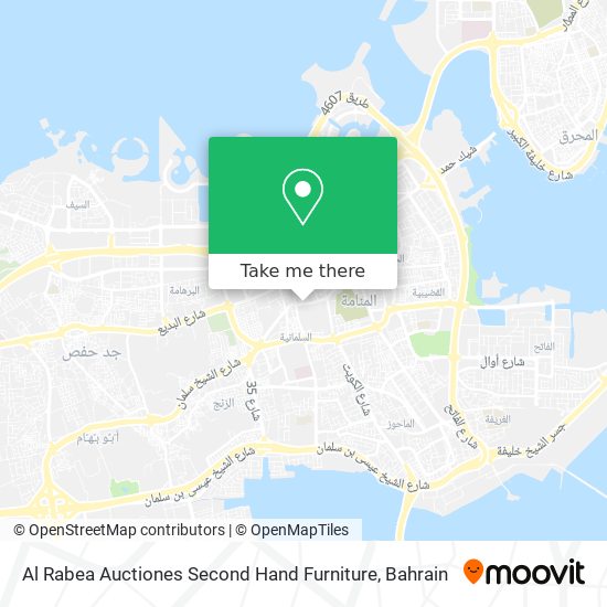 Al Rabea Auctiones Second Hand Furniture map