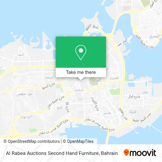 Al Rabea Auctions Second Hand Furniture map