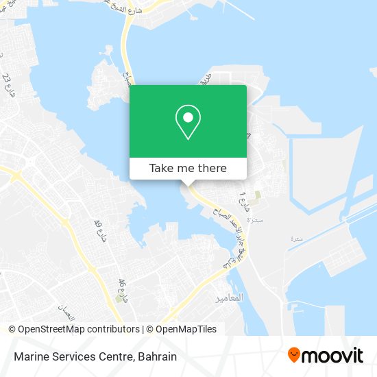 Marine Services Centre map