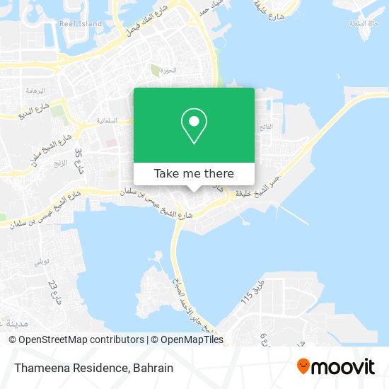 Thameena Residence map