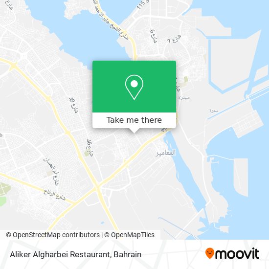 Aliker Algharbei Restaurant map