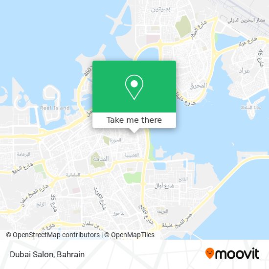 Dubai Salon map