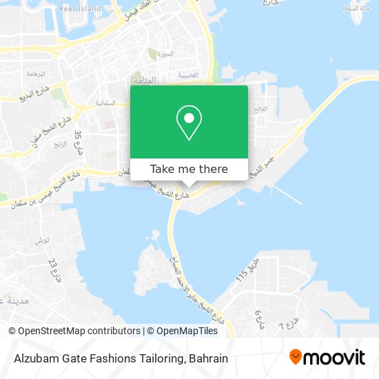 Alzubam Gate Fashions Tailoring map