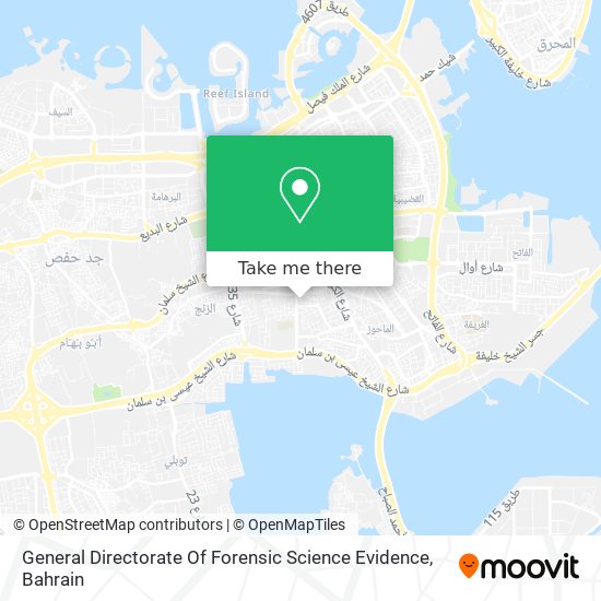 General Directorate Of Forensic Science Evidence map
