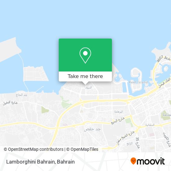 Lamborghini Bahrain map