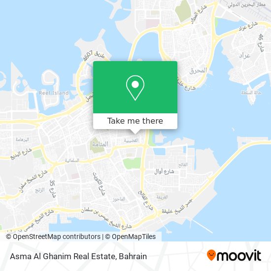 Asma Al Ghanim Real Estate map
