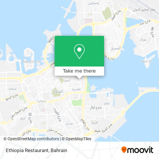 Ethiopia Restaurant map