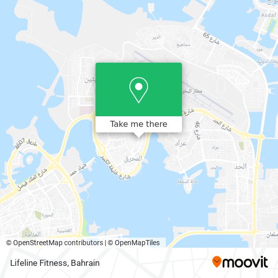 Lifeline Fitness map