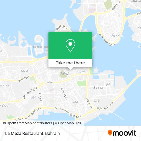 La Meza Restaurant map