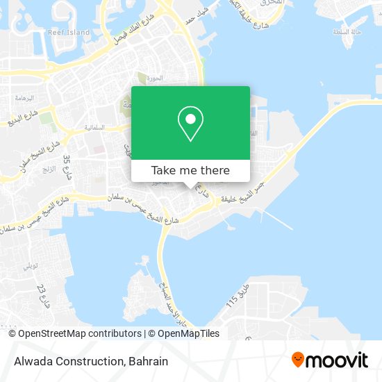 Alwada Construction map