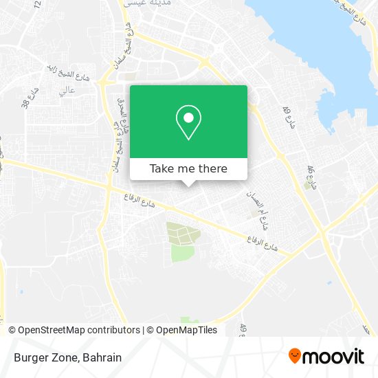 Burger Zone map