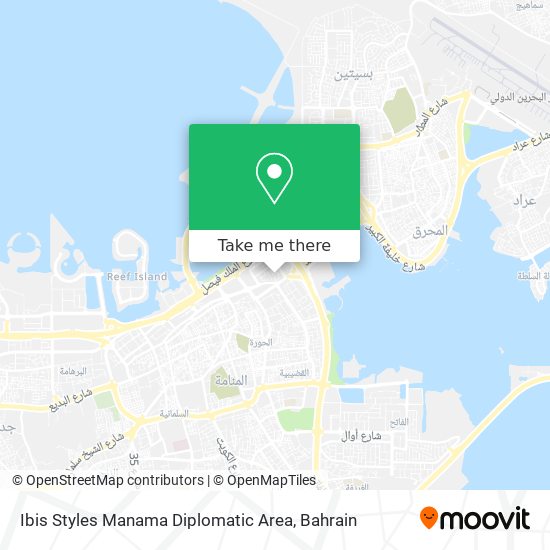 Ibis Styles Manama Diplomatic Area map