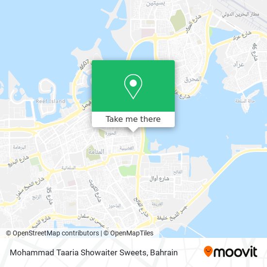 Mohammad Taaria Showaiter Sweets map