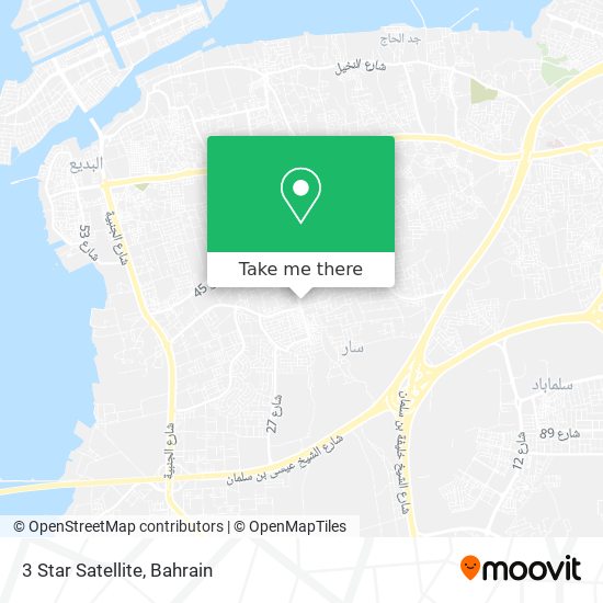 3 Star Satellite map