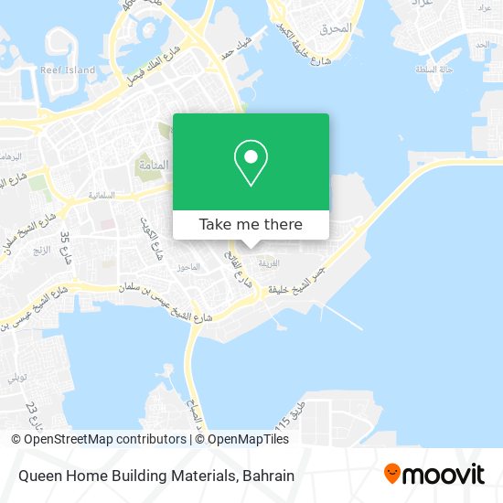 Queen Home Building Materials map