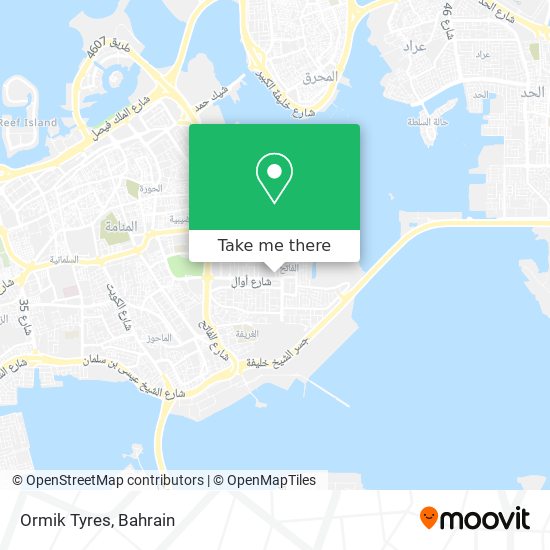 Ormik Tyres map