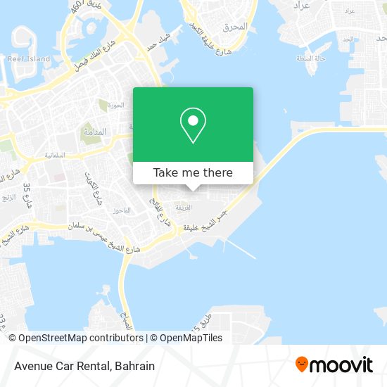 Avenue Car Rental map